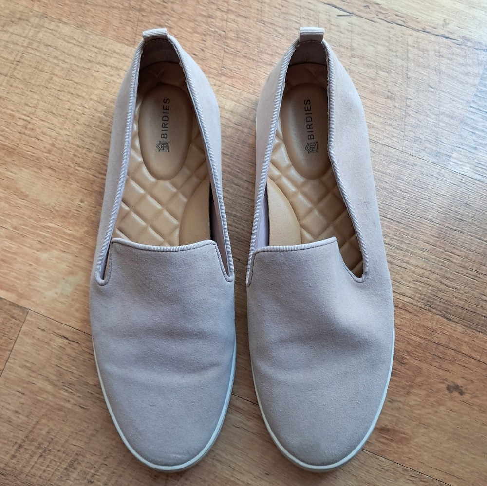 Birdies Suede Slip-On Minimaliat Casual Shoes
